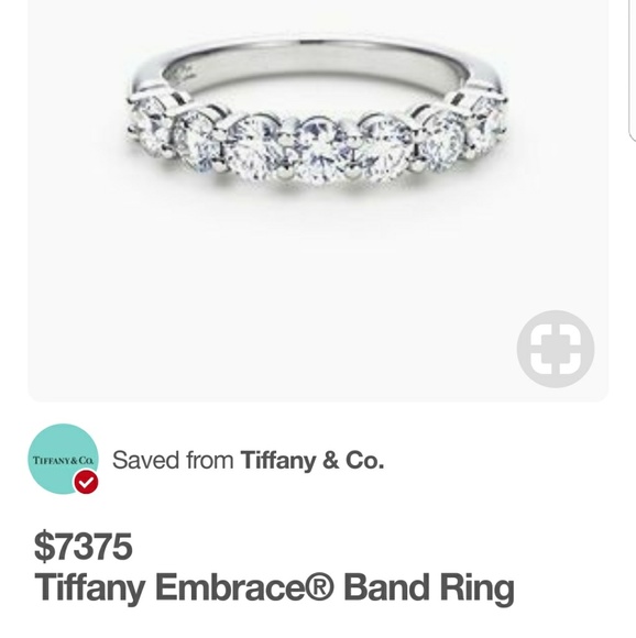 Tiffany Co Platnium Wedding & Engagement Ring Set - Picture 6 of 6